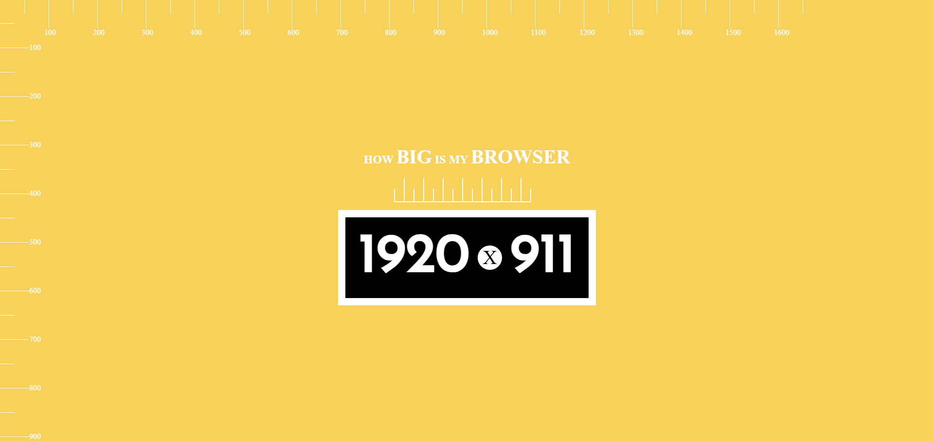 Browser Size Tool